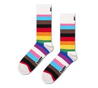 Happy Socks Calcetines Pride Stripe Algodón Hombre Mujer Blanco 47-51
