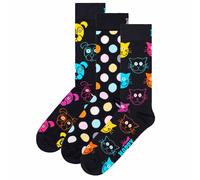 Happy Socks Calcetines Unisex, Paquete De 3 - Clásico, Patrón, Mezcla De Algodón