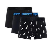 Happy Socks Calzoncillos Hombre, 3er Paquete - Boxer, Algodón Stretch, Uni /