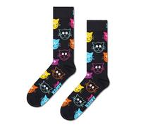 Happy Socks Cat Sock Calcetines, Multicolor, M/L Unisex Adulto