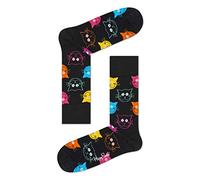 Happy Socks Cat Sock Calcetines, Multicolor (Multicolour 900), 4/7 (Talla del Fabricante: 36-40) (Pack de 6) para Mujer