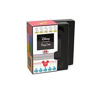 Happy Socks Disney Gift Set, colorido y alegre, Calcetines para niños, Negro-Azul-Rojo-Blanco-Amarillo-Verde 4 pares (2-3Y)