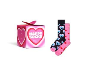 Happy Socks Divertidos estilos navideños para hombres y mujeres - Juegos de cajas de regalo para el Día del Padre, San Valentín, Juego de 2 calcetines de San Valentín, 41-46