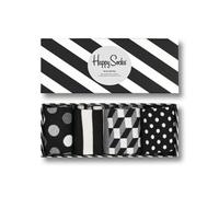 Happy Socks Happy Socks Classic Black & White 4-Pack Gift Set, Calcetines Mujer, Black, 36-40
