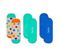 Happy Socks Hombre 3-pack Big Dot Liner Sock Calcetines Not Applicable, Multicolor (Multicolour 170), 7-10 (Talla del fabricante: 41-46)
