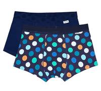 Happy Socks Hombre Azul Marino 2-Pack Grande Punto Algodón Transpirable Trunks