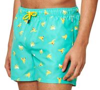 Happy Socks Hombre Mint Banana Romper Forro de Malla Shorts Baño Nwt