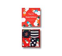 Happy Socks Kids 4-Pack Holiday Socks Gift Set Calcetines, Multicolor, 7-9 Años Unisex niños
