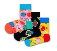 Happy Socks Kids I Love You Gift Box Calcetines, Multicolor (Multicolour 450), 0-12 Meses (Talla del Fabricante: 0-12M) (Pack de 3) para Bebés