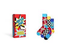 Happy Socks Calcetines 'Father's Day' azul claro / amarillo / rojo / blanco 36-40 azul claro / amarillo / rojo / blanco