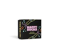 Happy Socks pack de 2 calcetines estampados divertidos y coloridos de celebración para regalo para hombre y mujer