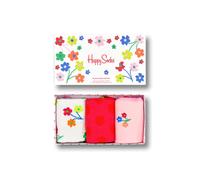 Happy Socks pack de 3 calcetines con flores, divertidos calcetines de algodón coloridos para regalo para hombre y mujer
