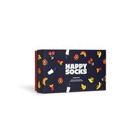 Happy Socks pack de 3 calcetines de algodón estampados con comida, divertidos y originales calcetines de hamburguesas