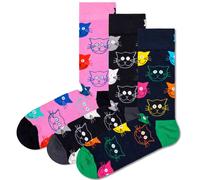 Happy Socks Paquete De 3 Unisex Calcetines - Caja De Regalo, Colores Mezclados
