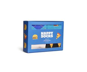 Happy Socks Paquete de 4 calcetines Lite Food, color azul, 36-40