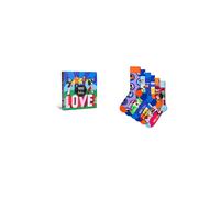 HAPPY SOCKS Set de regalo de calcetines THE BEATLES 41-46 Paquete de 6 morado claro multicolor