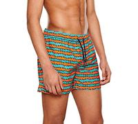 Happy Socks Shorts De Baño para Hombre Sandía, Negro/Rosa