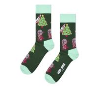 Happy Socks Star Wars GROGU SNOWFLAKE - Calcetines navideños, verde, 38-42