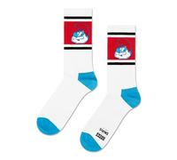 Happy Socks The Smurfs Papa Smurf Zapatillas de deporte Sock Papá Pitufo Divertidos Calcetines Calcetines Zapatillas Calcetines, multicolor, 41-46