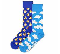 Happy Socks Unisex Calcetines, 2er Paquete - Classic Crew, Algodón Orgánico,