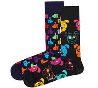 Happy Socks Unisex Calcetines, 2er Paquete - Classic Crew, Algodón Orgánico,