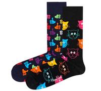 Happy Socks Unisex Calcetines, 2er Paquete - Classic Crew, Algodón Orgánico,