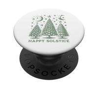 Happy Solstice Winter Minimalista PopSockets PopGrip Adhesivo