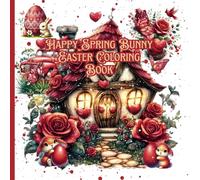 Happy Spring Bunny Easter Coloring Book