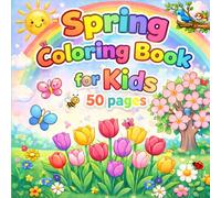 Happy Spring Colouring Book: For Kids • 50 Pages