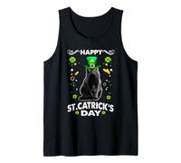 Happy St Catricks Day Cat St Patricks Day Lucky Charm Cats Camiseta sin Mangas