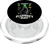 Happy St Catricks Day Cat St Patricks Day Lucky Charm Cats PopSockets PopGrip para MagSafe