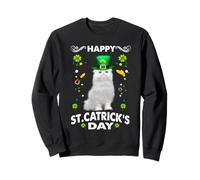Happy St Catricks Day Cat St Patricks Day Lucky Charm Cats Sudadera