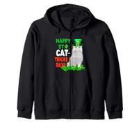 Happy St Catricks Day Cat St Patricks Day Lucky Charm Cats Sudadera con Capucha