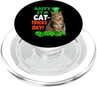 Happy St Catricks Day Maine Coon Cat St Patricks Day Cats PopSockets PopGrip para MagSafe