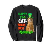 Happy St Catricks Day Tabby Cat St Patricks Day Cats Lover Sudadera