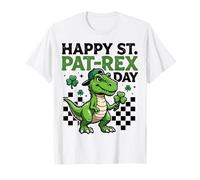 Happy St Pat-Rex Day St Patricks Day Dinosaur Bruh Niños Niños Camiseta