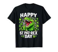 Happy St Pat Rex Day T Rex Dinosaurio Dino Saurus Niños Camiseta