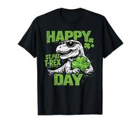 Happy St Pat Rex Day T Rex Dinosaurio Dinosaurio Esqueleto Huesos Camiseta