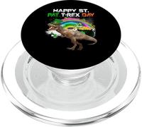 Happy St Pat T-Rex Day Funny Dinosaur St Patricks Day PopSockets PopGrip para MagSafe