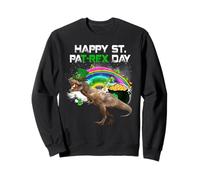 Happy St Pat T-Rex Day Funny Dinosaur St Patricks Day Sudadera