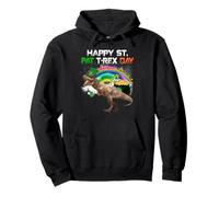 Happy St Pat T-Rex Day Funny Dinosaur St Patricks Day Sudadera con Capucha