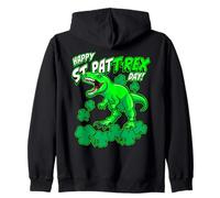 Happy St Pat Trex Day Dino Día de San Patricio para niños pequeños Sudadera con Capucha