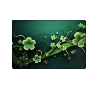 Happy St Patrick's Day - Alfombra moderna de felpa corta ultra suave para entrada, lavable, antideslizante, para sala de estar, dormitorio, oficina, dormitorio, decoración del hogar, 36 x 24 pulgadas