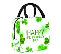 Happy St. Patrick's Day - Bolsa de almuerzo para mujer, bolsa térmica de apertura ancha, impermeable, a prueba de fugas, organizador de almuerzo térmico