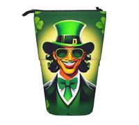 Happy St Patrick's Day - Estuche vertical retráctil para lápices, caja organizadora de oficina para adultos