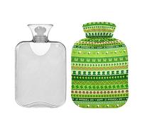 Happy St Patricks Day Green Hats Rainbow - Botellas de agua caliente de 2 litros para aliviar dolores de cabeza, dolor de espalda, calambres menstruales