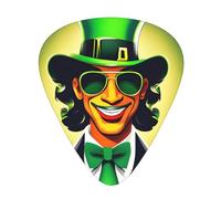 Happy St Patrick's Day - Púa de guitarra excepcional - Impresión completa de una sola cara, púa de material ABS - Diversos grosores para una experiencia musical variada - Ideal para guitarras y