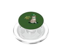 Happy St. Pawtrick's Day - Pata atigrado del día de San Patricio PopSockets PopGrip para MagSafe