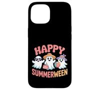 Happy Summerween Cute Ghosts Espeluznante Halloween Vibes Verano Carcasa para iPhone 15