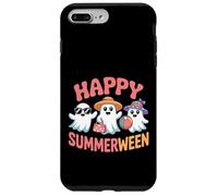 Happy Summerween Cute Ghosts Espeluznante Halloween Vibes Verano Carcasa para iPhone 7 Plus/8 Plus